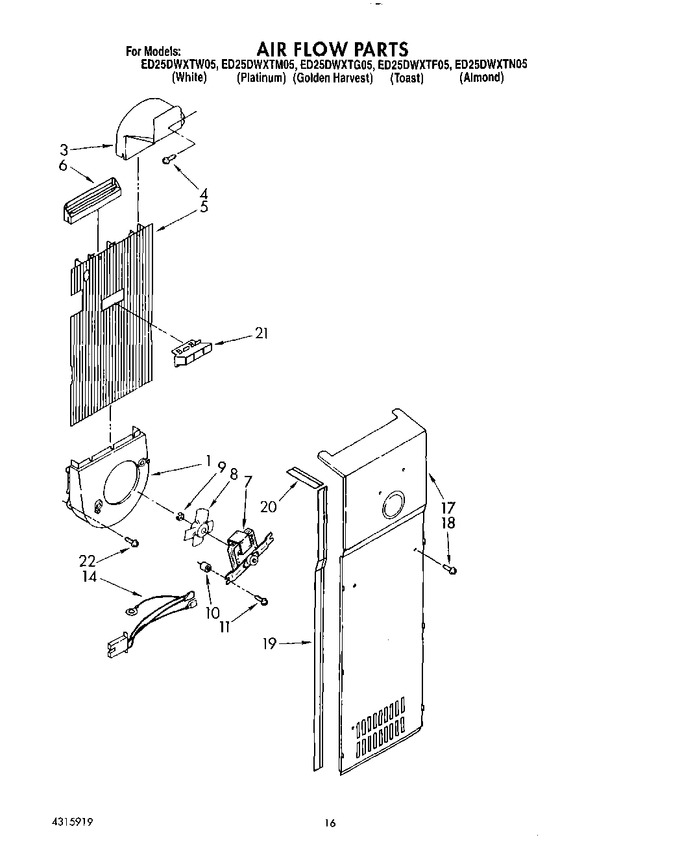 Diagram for ED25DWXTW05