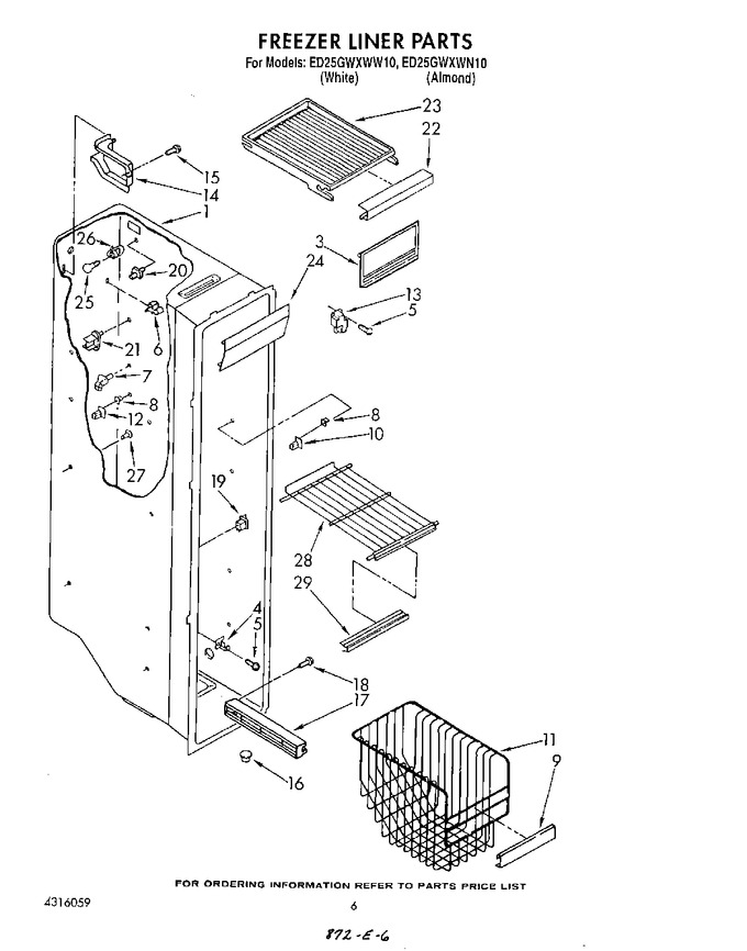 Diagram for ED25GWXWW10