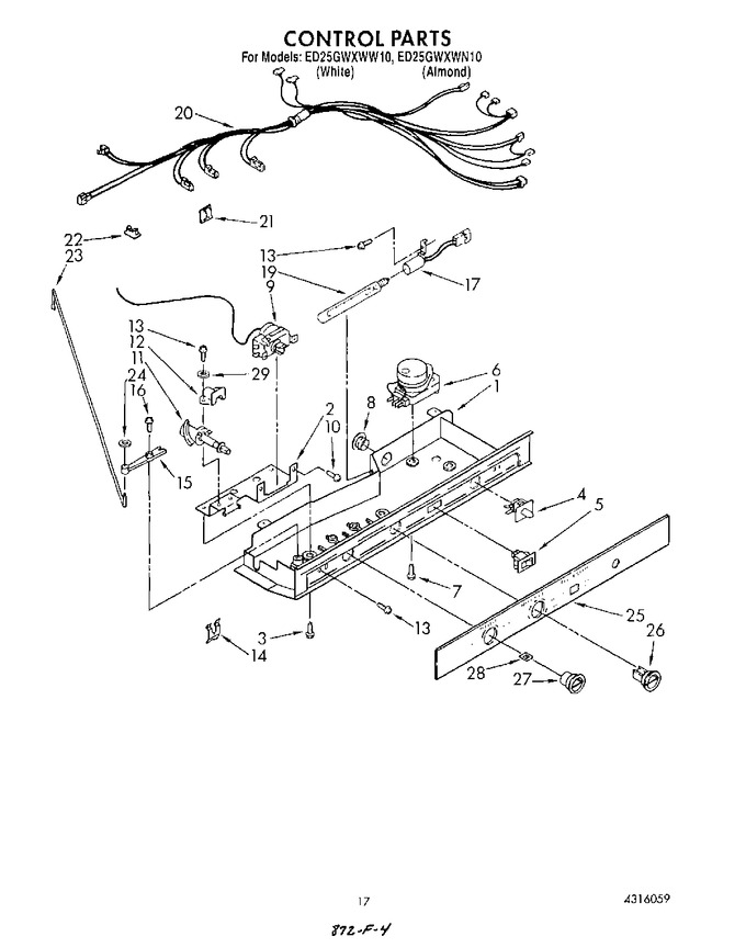 Diagram for ED25GWXWW10