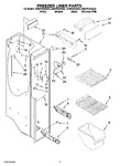 Diagram for 04 - Freezer Liner Parts