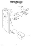 Diagram for 04 - Freezer Liner Parts