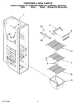 Diagram for 04 - Freezer Liner Parts