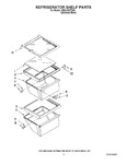 Diagram for 03 - Refrigerator Shelf Parts