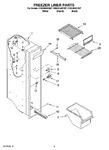 Diagram for 04 - Freezer Liner Parts