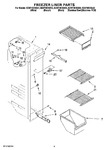 Diagram for 04 - Freezer Liner Parts