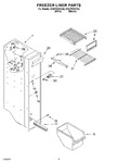 Diagram for 04 - Freezer Liner Parts