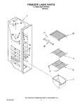 Diagram for 04 - Freezer Liner Parts