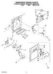 Diagram for 08 - Dispenser Front Parts