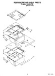 Diagram for 03 - Refrigerator Shelf Parts
