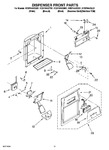 Diagram for 08 - Dispenser Front Parts