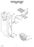Diagram for 04 - Freezer Liner Parts