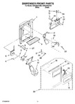Diagram for 08 - Dispenser Front Parts
