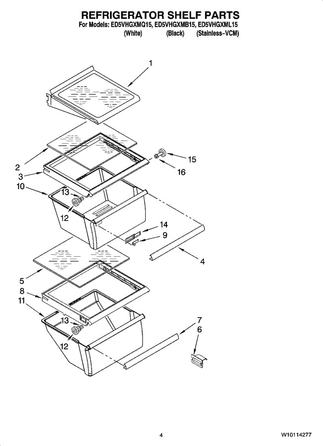Diagram for ED5VHGXMB15
