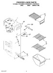 Diagram for 04 - Freezer Liner Parts