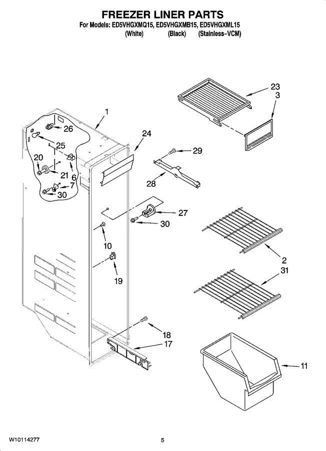 Diagram for ED5VHGXMB15