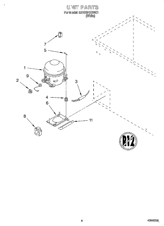 Diagram for EH100FXGW01
