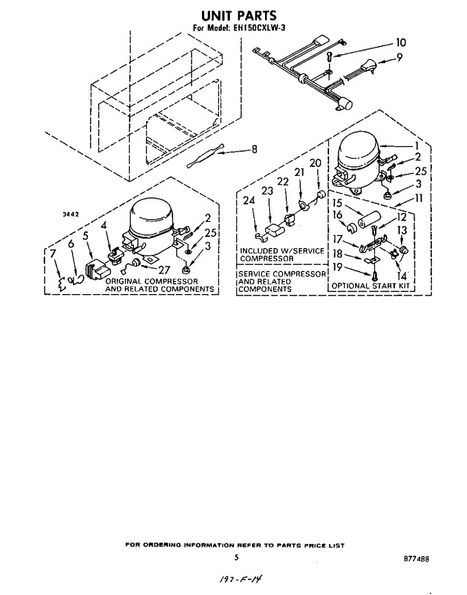 Diagram for EH150CXLW3