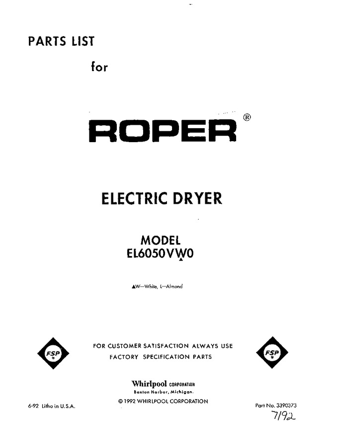 Diagram for EL6050VL0