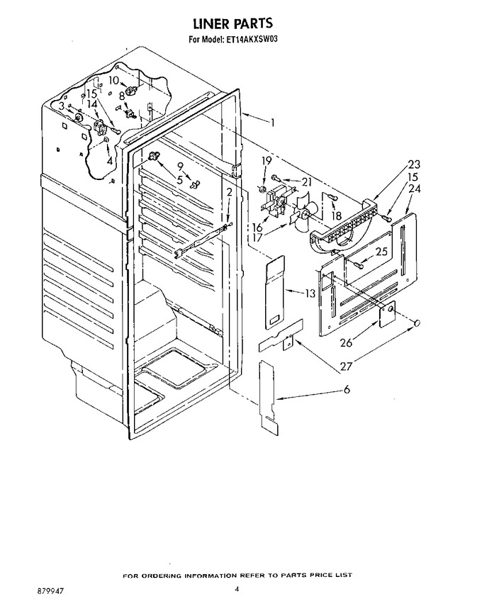 Diagram for ET14AKXSW03