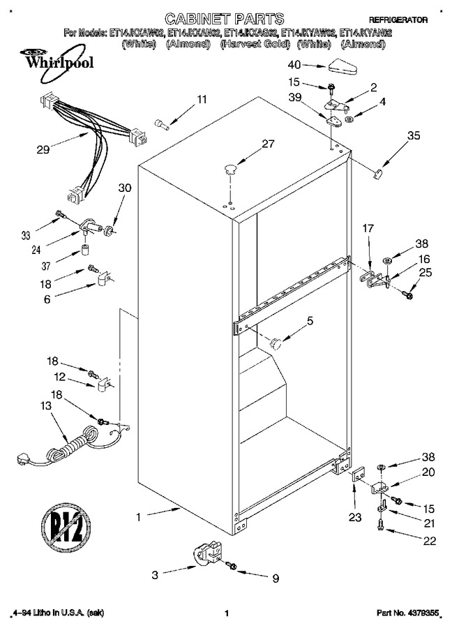 Diagram for ET14JKXAW02