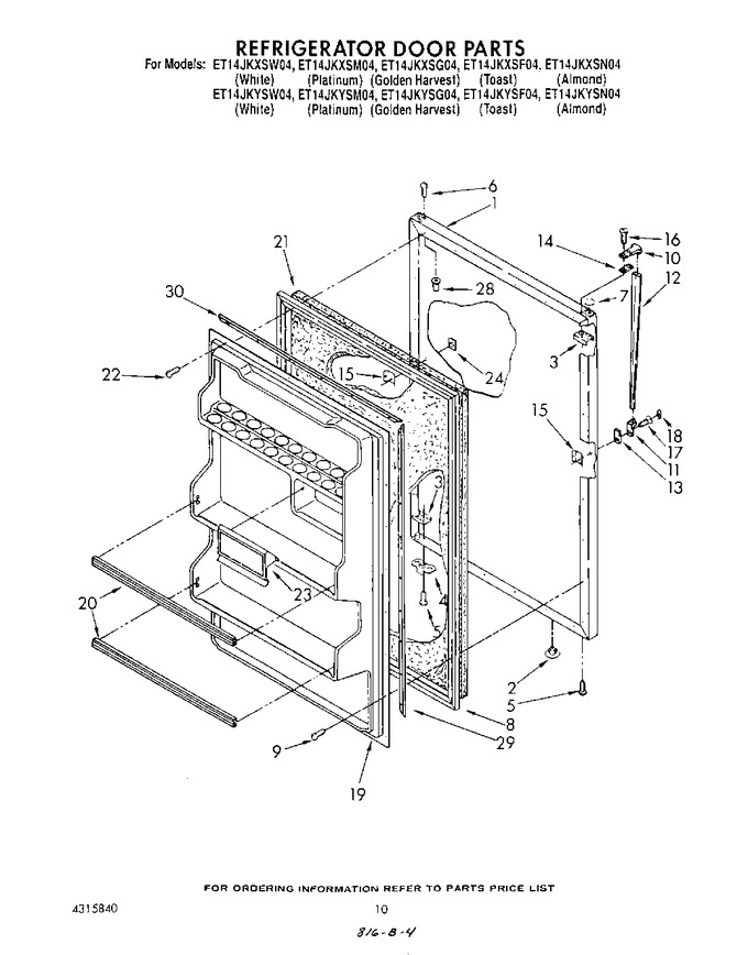 Diagram for ET14JKXSW04