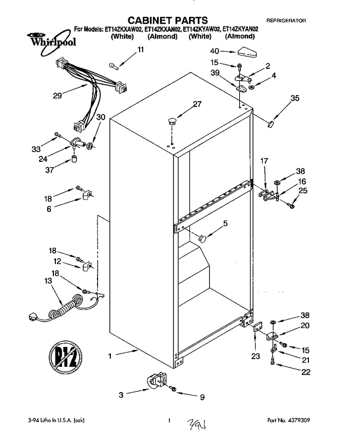Diagram for ET14ZKYAN02
