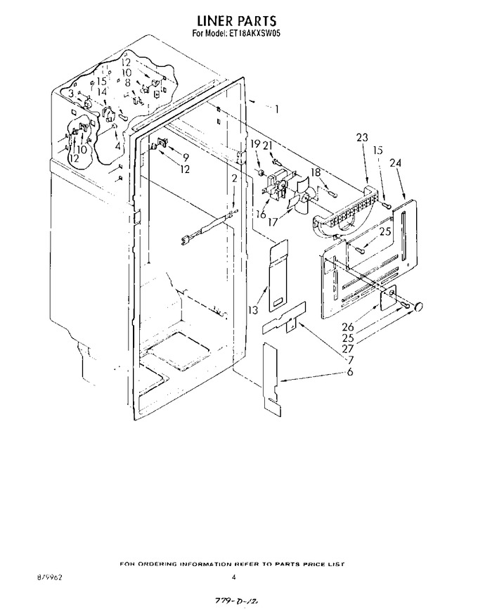 Diagram for ET18AKXSW05
