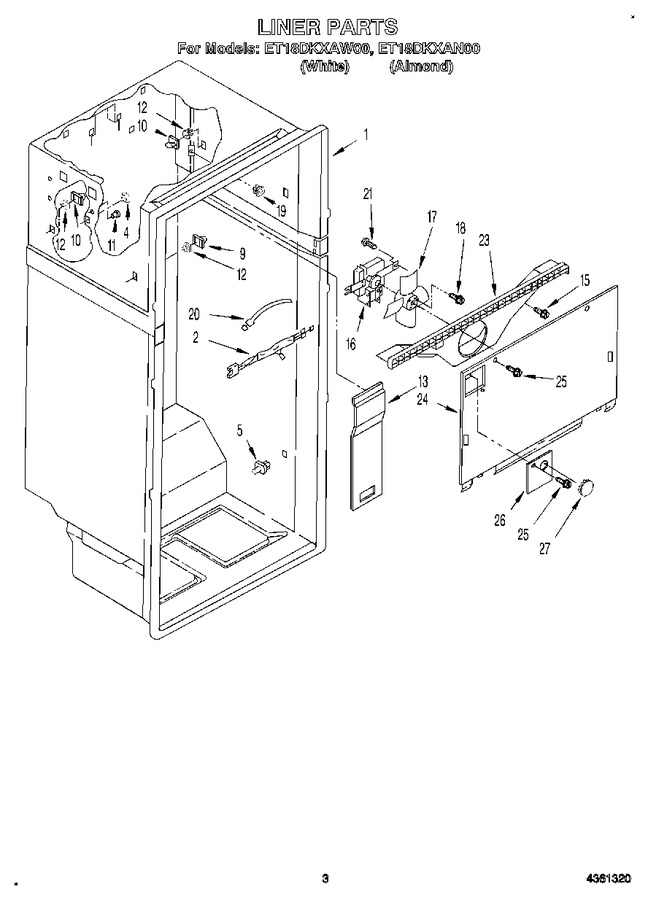 Diagram for ET18DKXAW00