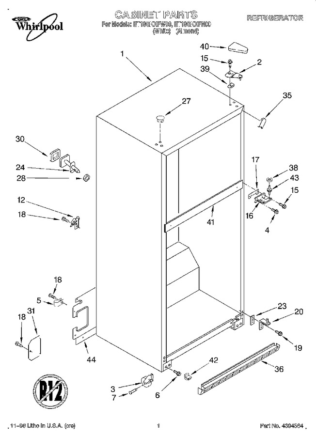 Diagram for ET18GKXFW00