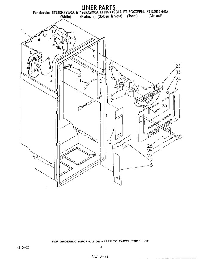 Diagram for ET18GKXSW0A
