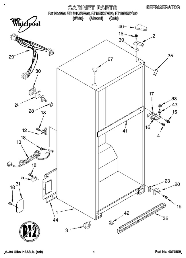Diagram for ET18NKXDW00