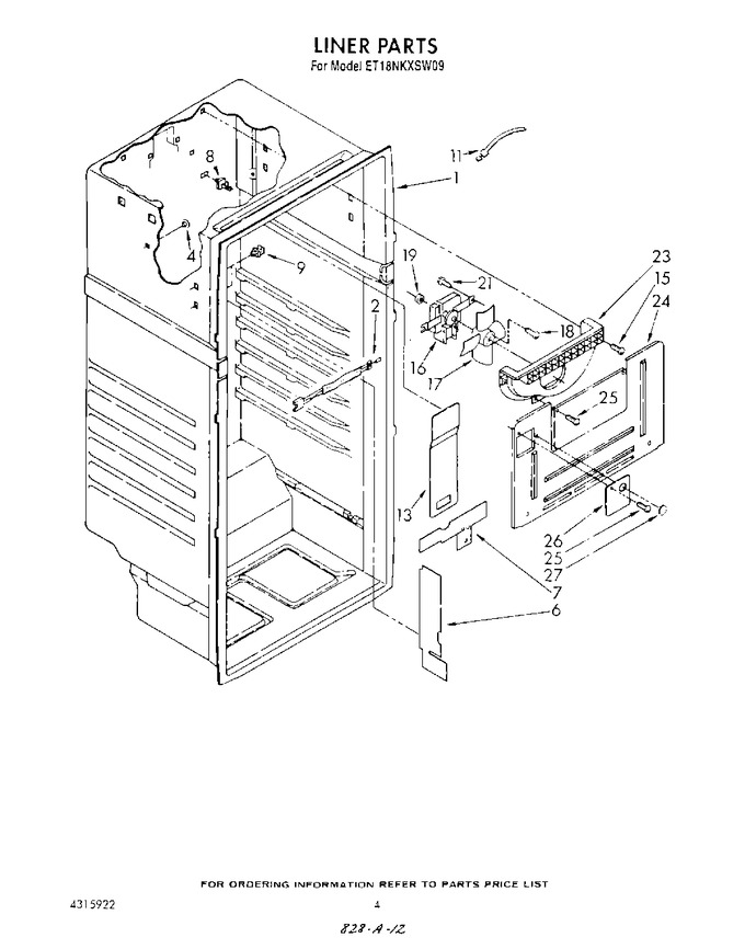 Diagram for ET18NKXSW09