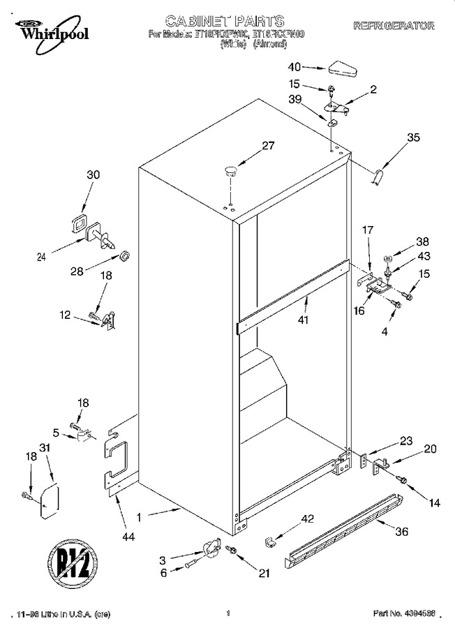 Diagram for ET18PKXFW00