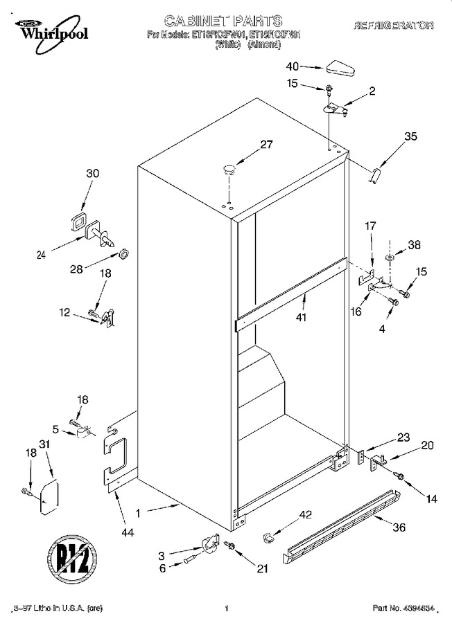 Diagram for ET18PKXFW01