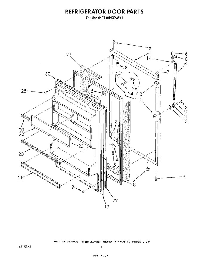 Diagram for ET18PKXSW10