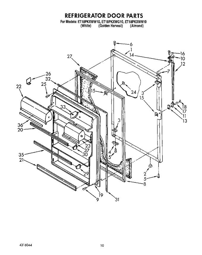 Diagram for ET18PKXWW10