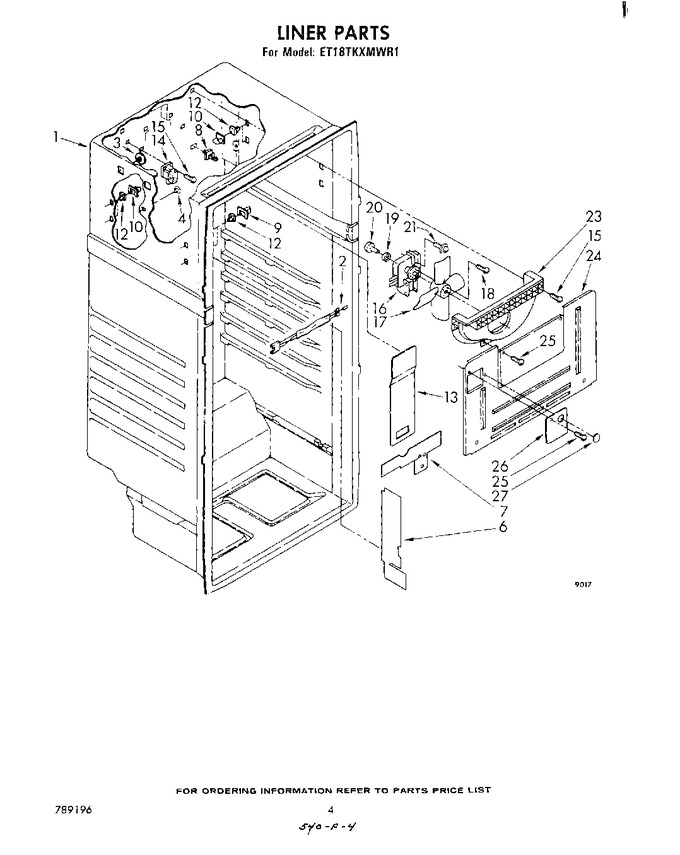 Diagram for ET18TKXMWR1