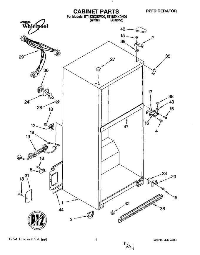 Diagram for ET18ZKXDN00