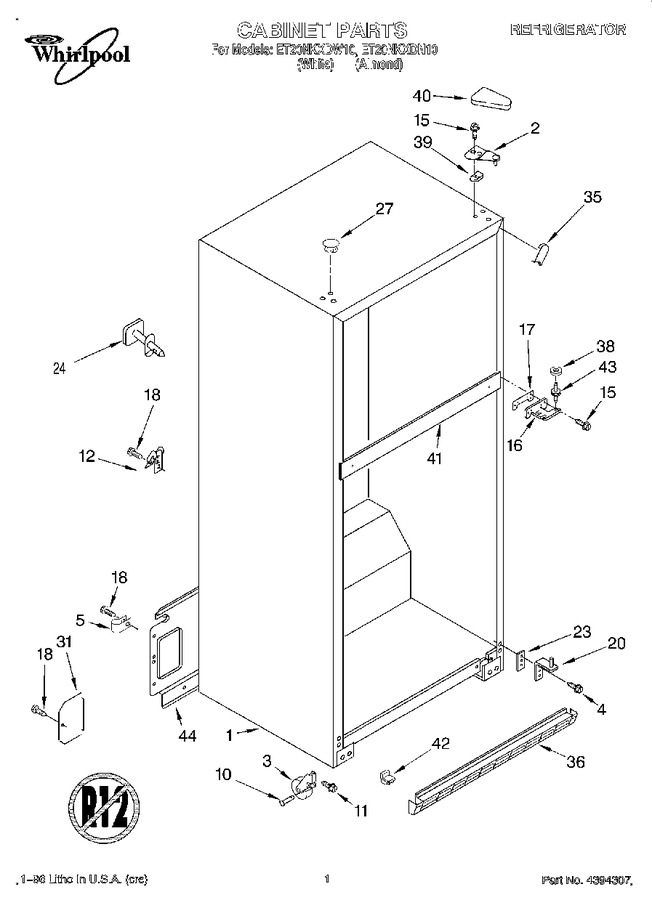 Diagram for ET20NKXDW10