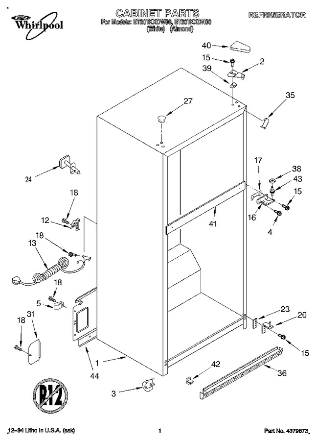 Diagram for ET20TKXDW00