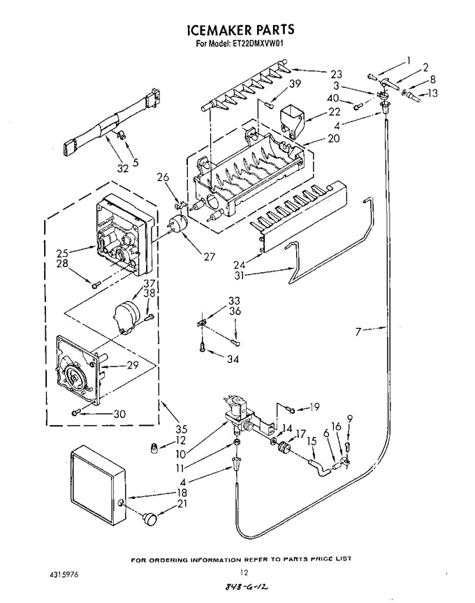 Diagram for ET22DMXVW01