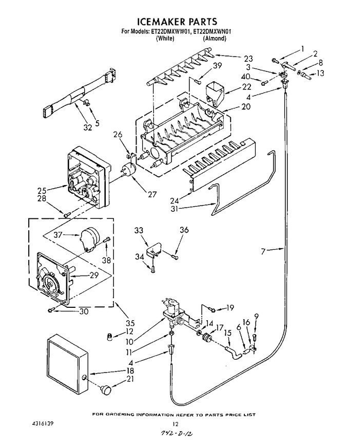Diagram for ET22DMXWW01