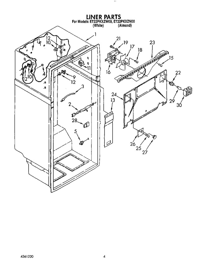 Diagram for ET22PKXZW00