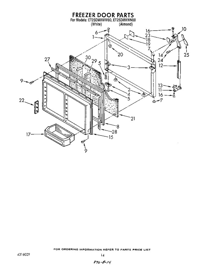Diagram for ET25DMXWF00