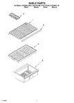 Diagram for 05 - Shelf Parts, Optional Parts (not Included)