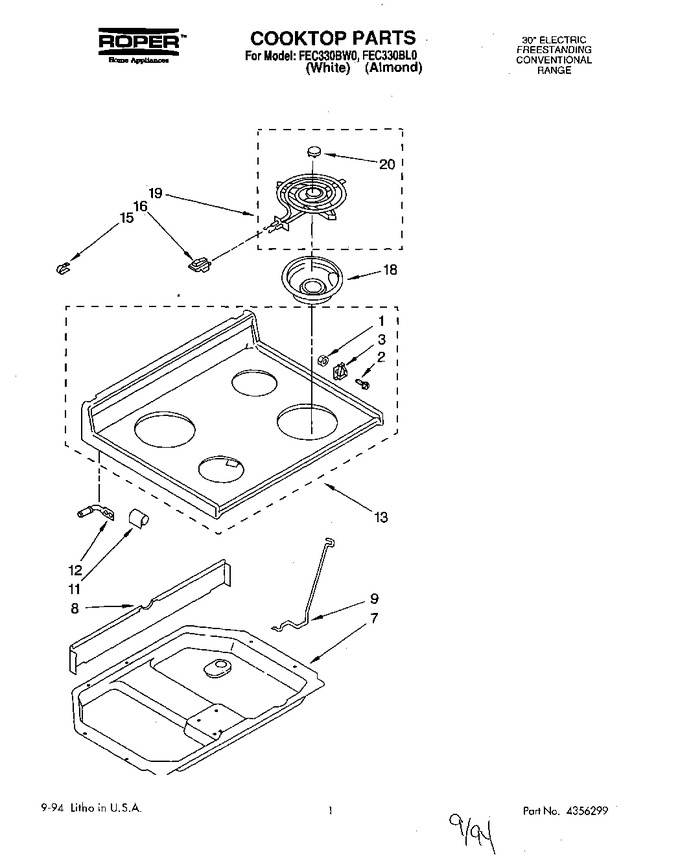 Diagram for FEC330BW0