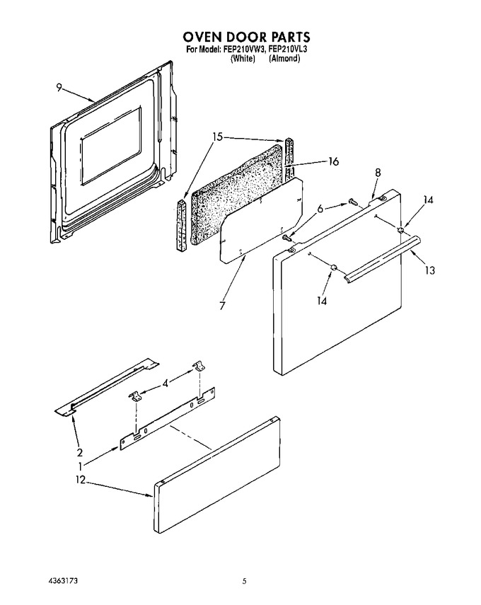 Diagram for FEP210VW3