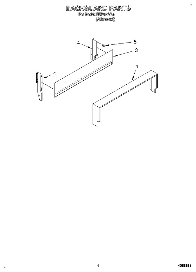Diagram for FEP210VL4