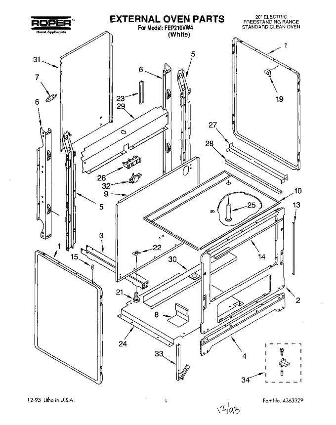 Diagram for FEP210VW4