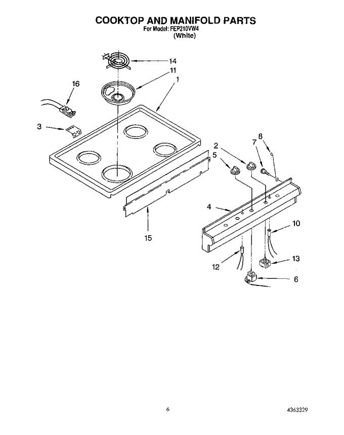 Diagram for FEP210VW4